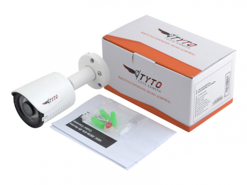 2МП циліндрична AHD/TVI/CVI/CVBS-відеокамера Tyto HDC 2B28-EA-20 (2.8mm F 2.0 | 4-в-1 | 18 x SMD LED | DIP-wired)