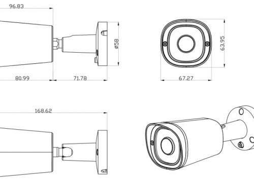 IP-камера Tyto IPC 2B36-BA-35 (FLEX) (3.6мм F 1.6 / ИК 4 x ARRAY)